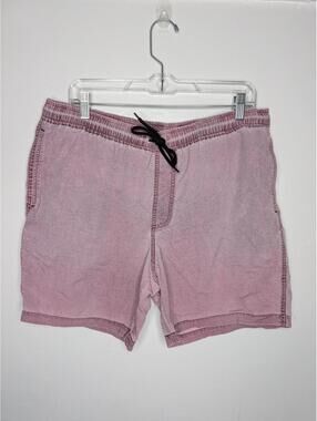 ASOS Swim Shorts Mens L Purple Elastic Waist Drawstring Lined Trunks Pockets